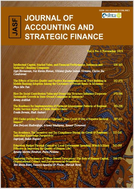 					View Vol. 4 No. 2 (2021): JASF (Journal of Accounting and Strategic Finance) - November 2021
				